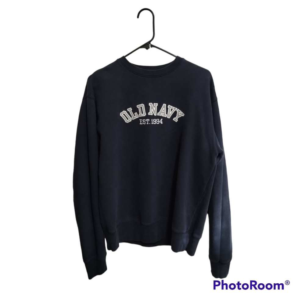 Old Navy Women's Embroidered Crew Neck Sweater